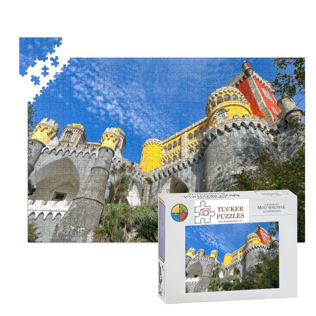 Pena Palace, Sintra, Portugal; Wooden Jigsaw Puzzle 1000 pcs (Horizontal)
