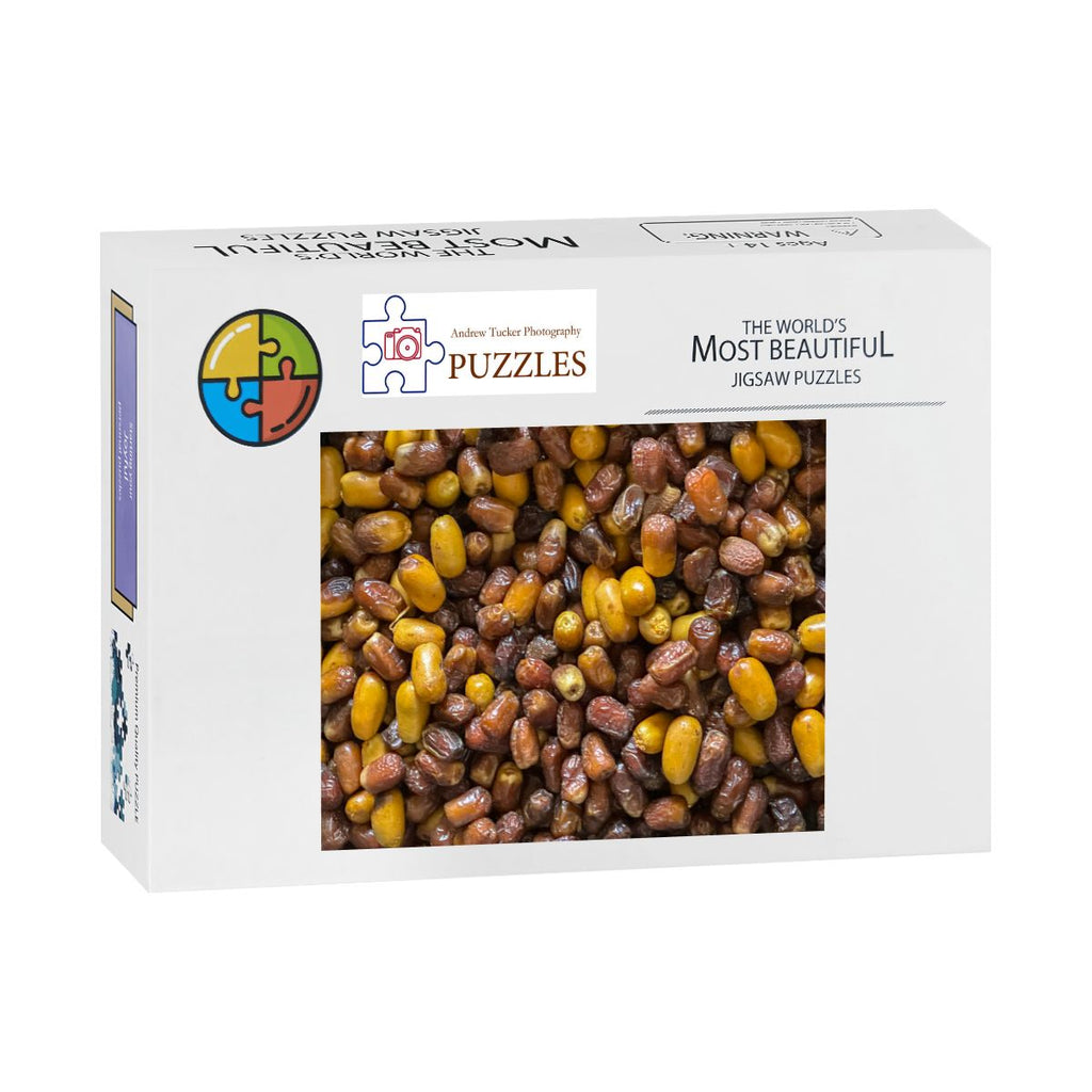 Moroccan Dates, Morocco, 2025;  Wooden Jigsaw Puzzles 500 pcs (Vertical)
