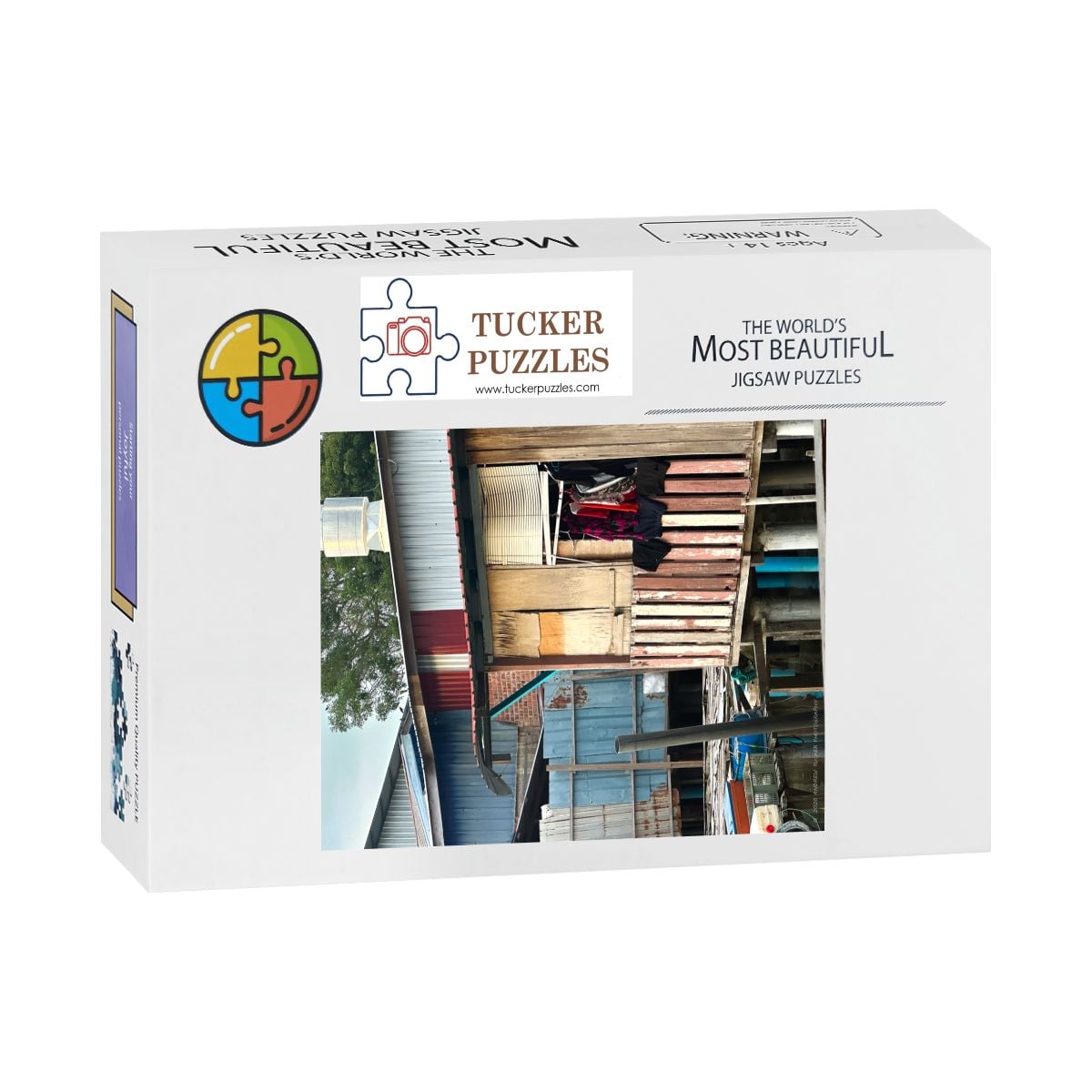 Malaysian Fishing Village II, Wooden Jigsaw Puzzle 500 pcs (Vertical)