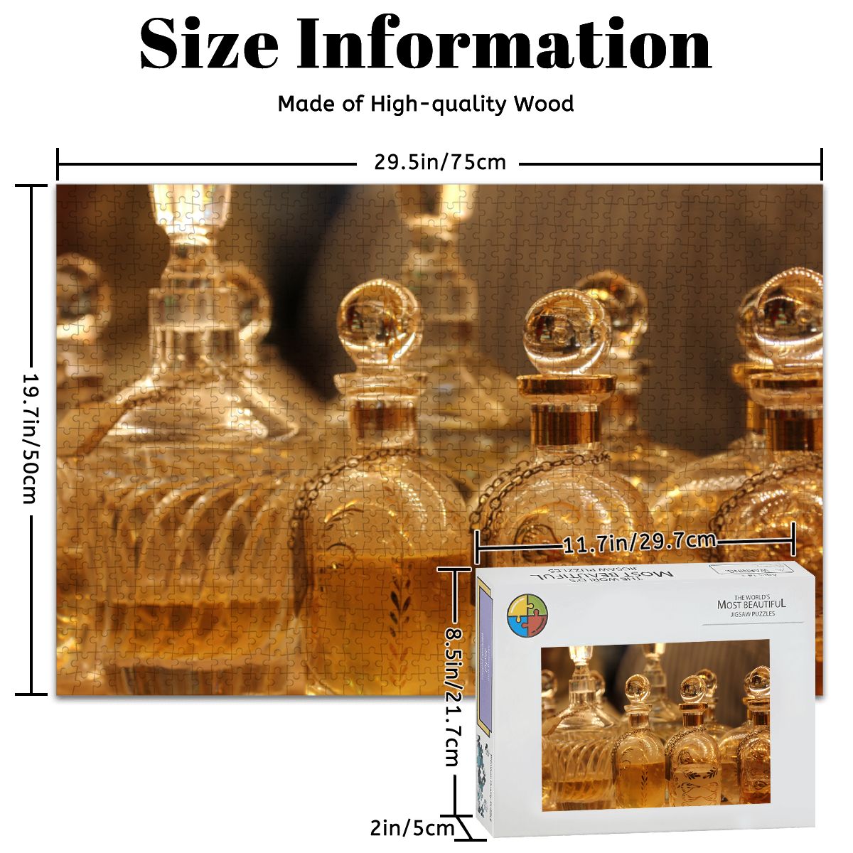 Turkish Jars, Istanbul, 2025: Wooden Jigsaw Puzzles 1000 pcs (Horizontal)