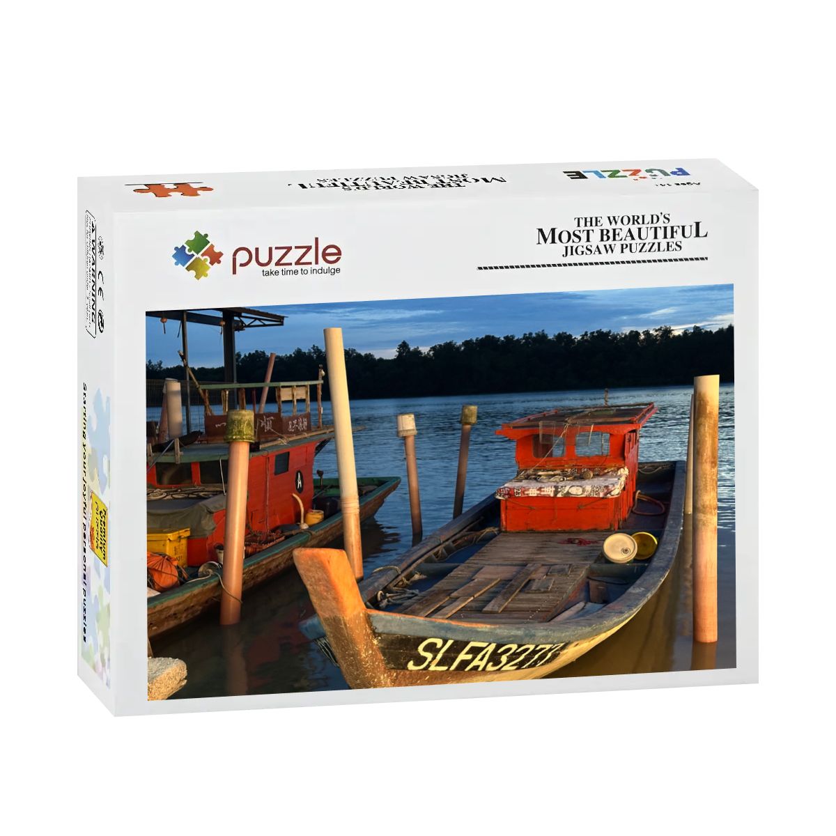 Malaysia Fishing Boat: Wooden Jigsaw Puzzles 500 pcs (Horizontal)