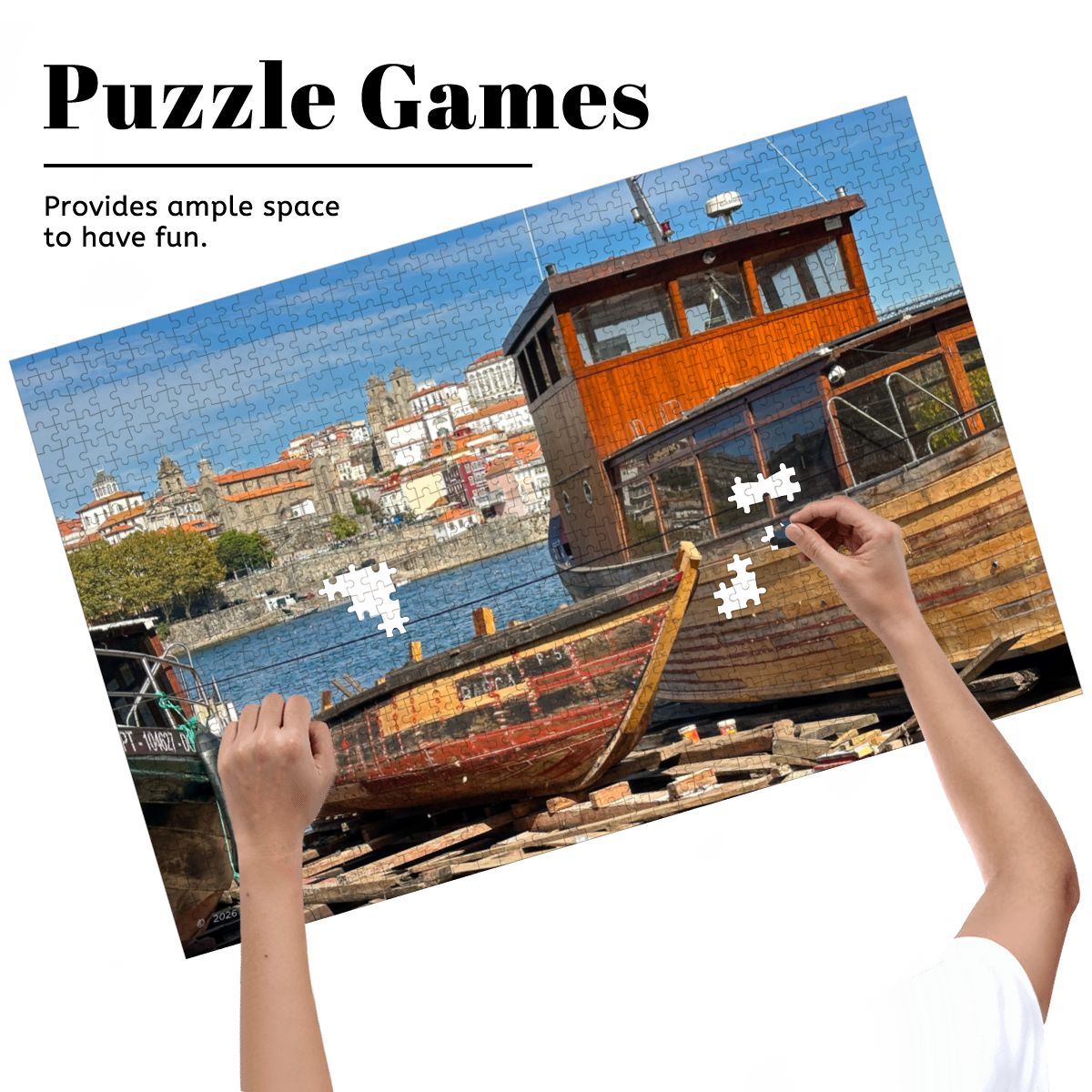 Gaia Ship Yard, Portugal; Wooden Jigsaw Puzzles 1000 pcs (Horizontal)
