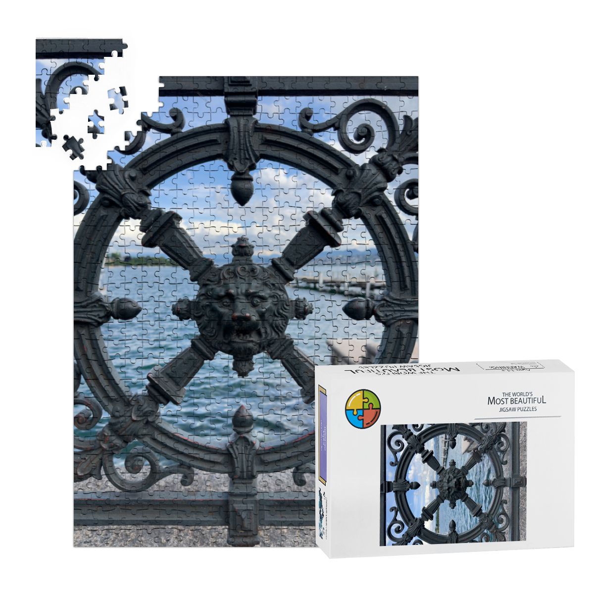 Zurich Waterfront I, Wooden Jigsaw Puzzle 500 pcs (Vertical)