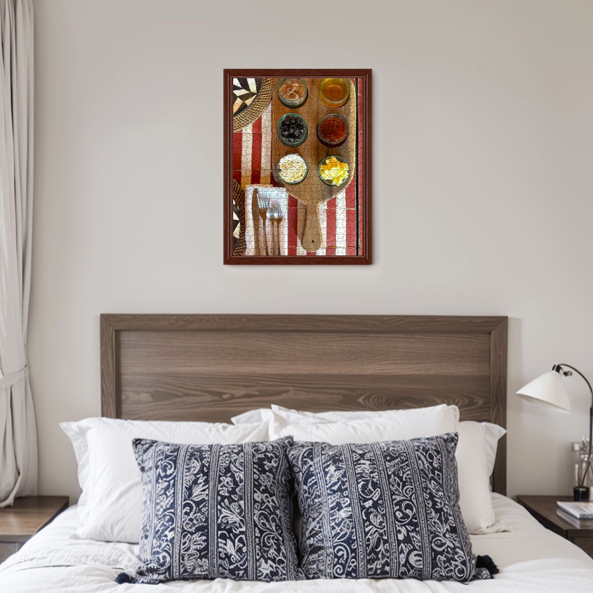 Moroccan Breakfast, Marrakech, Morocco, 2026; Wooden Jigsaw Puzzles 500 pcs (Vertical) IMG68701