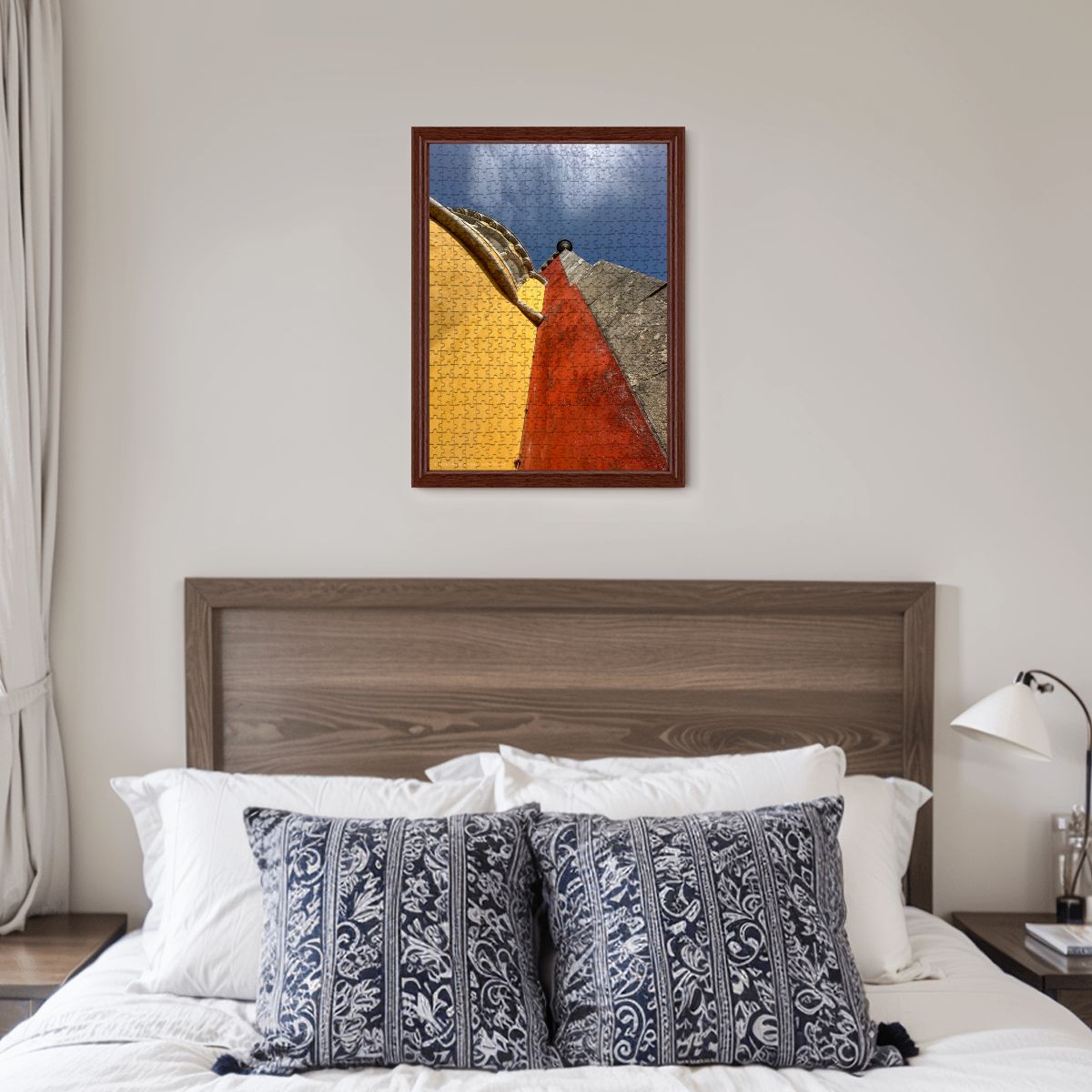 Abstract Pena Palace, Sintra, Portugal; Wooden Jigsaw Puzzle 500 pcs (Vertical)