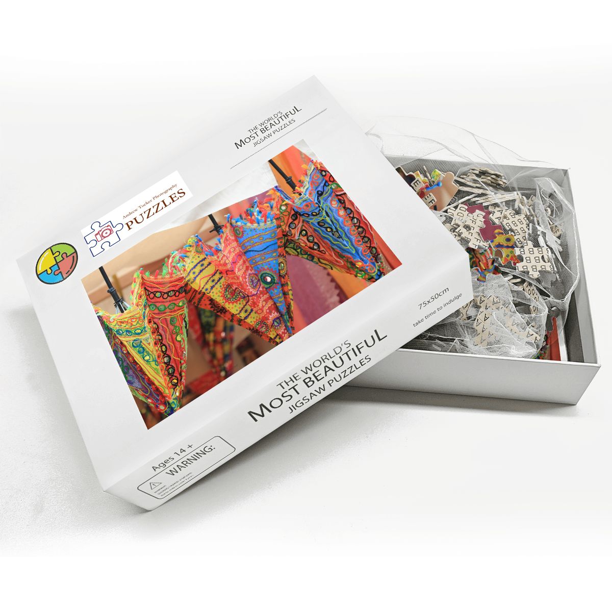 Umbrella Fantasy I,  Malaysia, 2026; Wooden Jigsaw Puzzles 1000 pcs (Horizontal) IMG4569