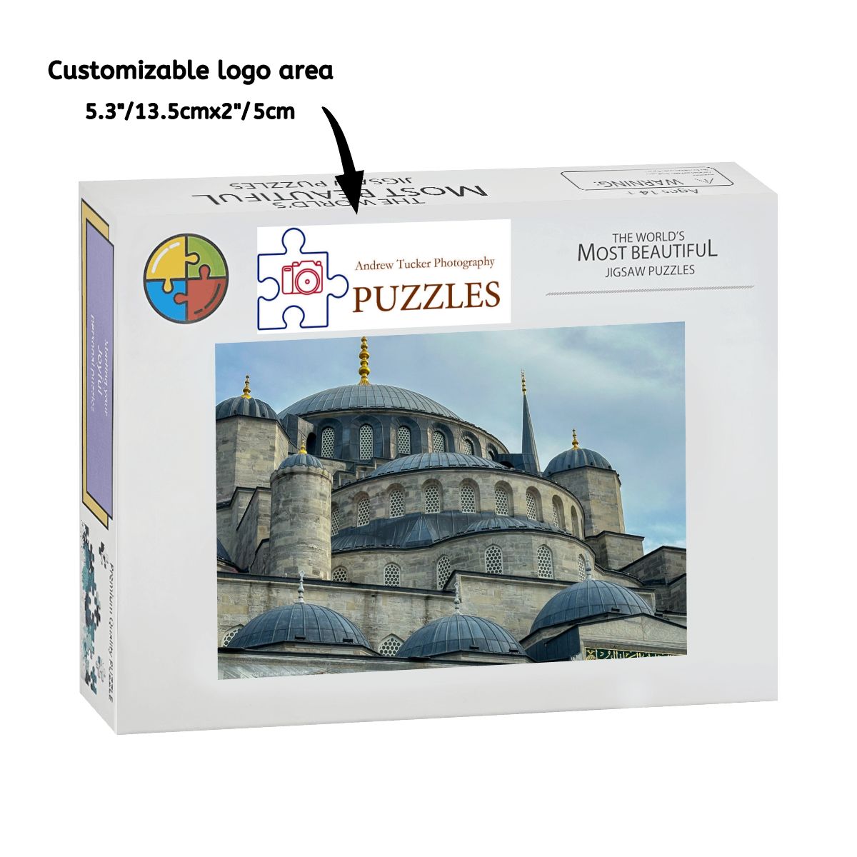 Blue Mosque, Istanbul, Turkey; Wooden Jigsaw Puzzle 1000 pcs (Horizontal)