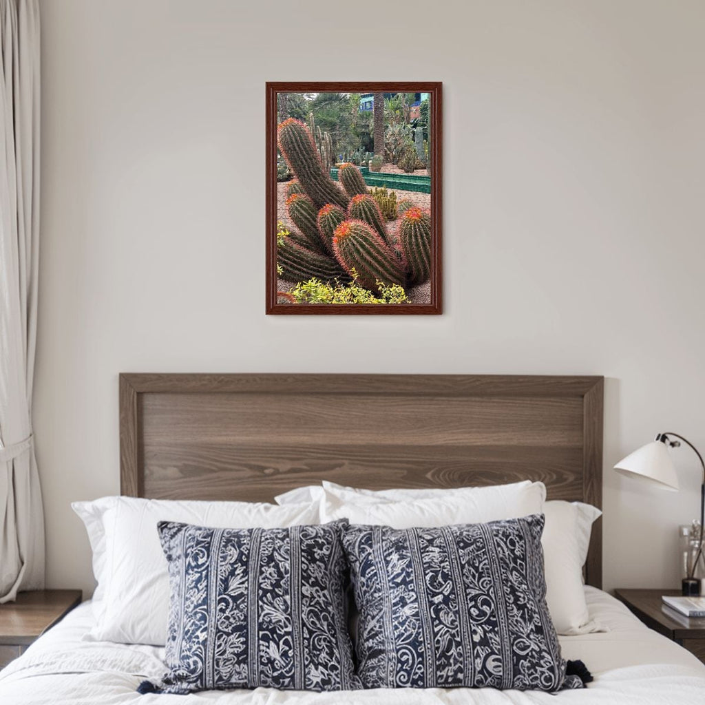 Sonoran Desert Cacti Garden,  Morocco, 2026; Wooden Jigsaw Puzzles 500 pcs (Vertical) Firefly (1) Cacti Morocco1