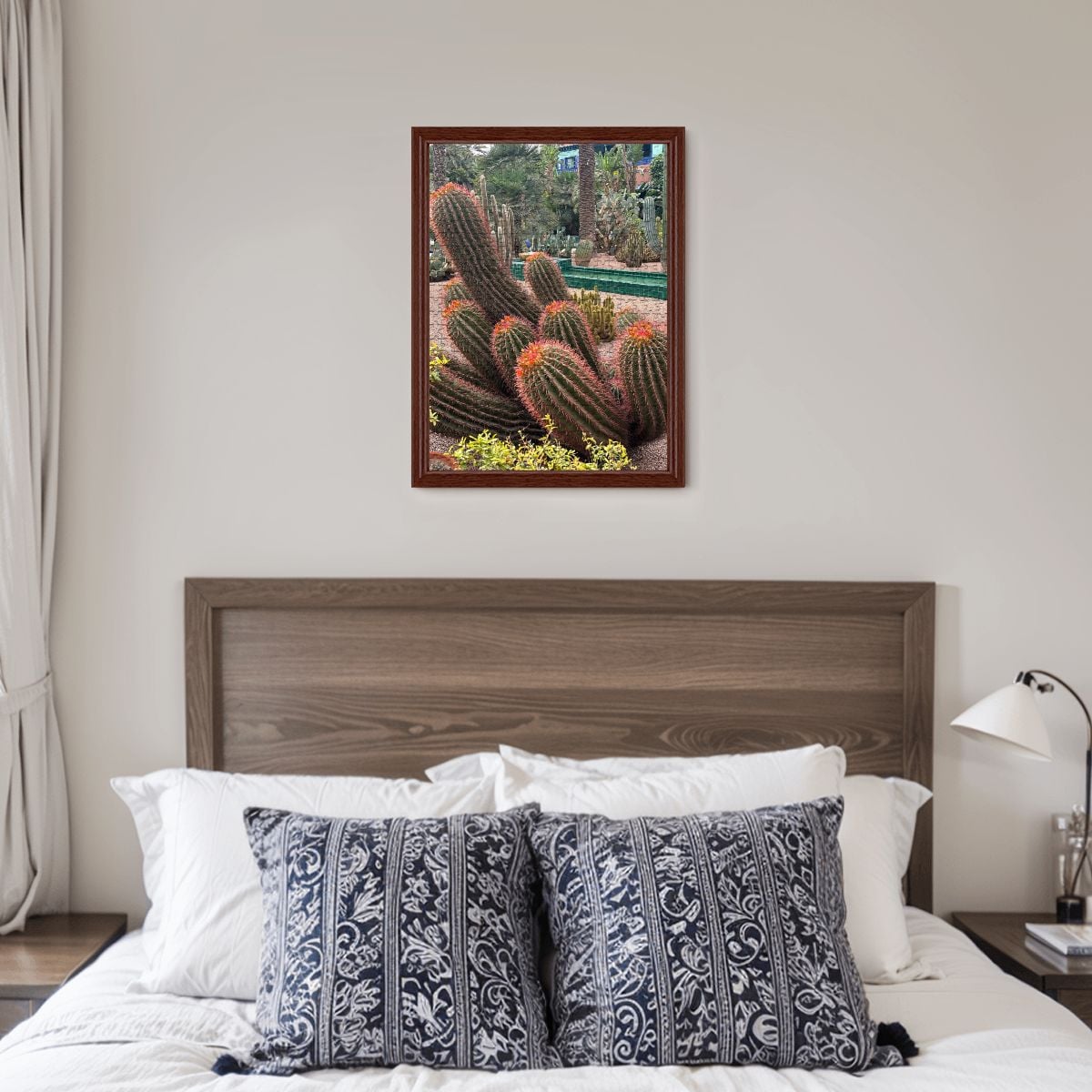 Sonoran Desert Cacti Garden,  Morocco, 2026; Wooden Jigsaw Puzzles 500 pcs (Vertical) Firefly (1) Cacti Morocco1