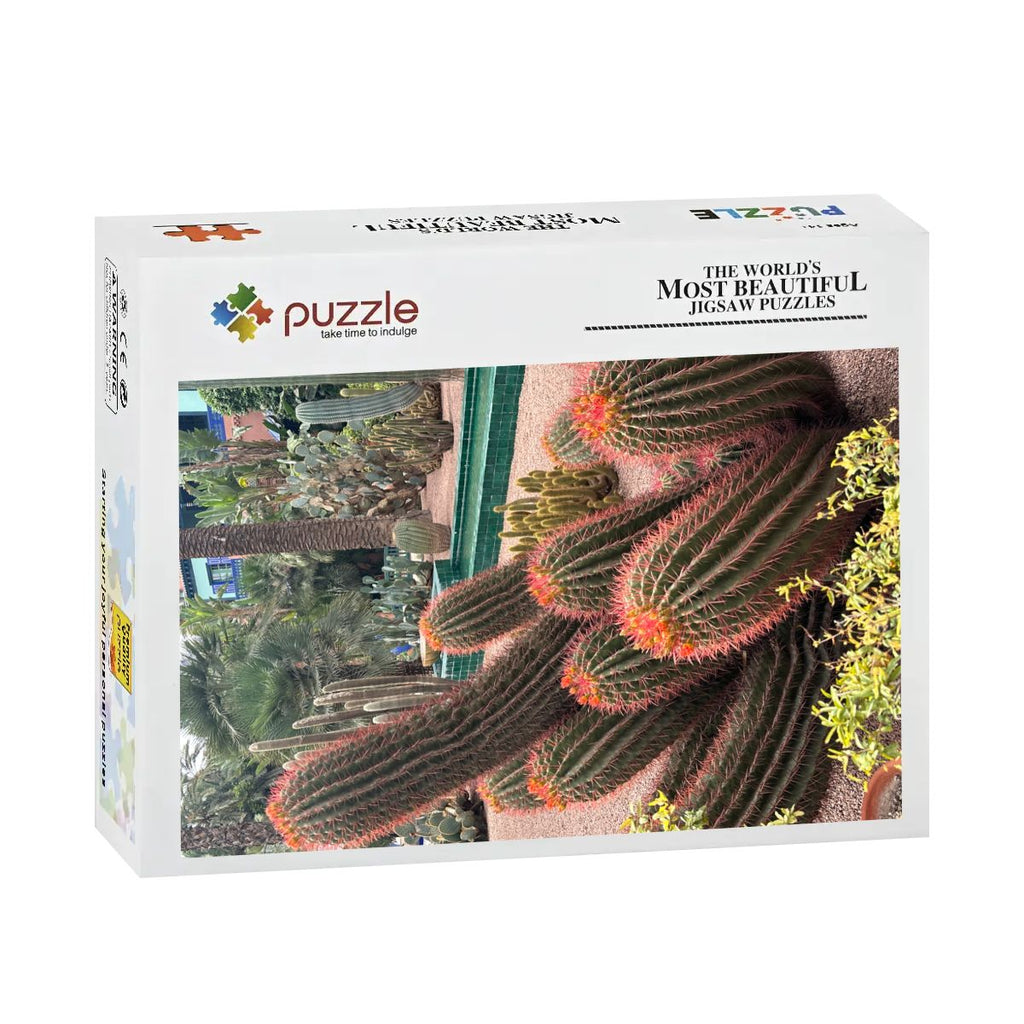 Sonoran Desert Cacti: Wooden Jigsaw Puzzles 500 pcs (Vertical)