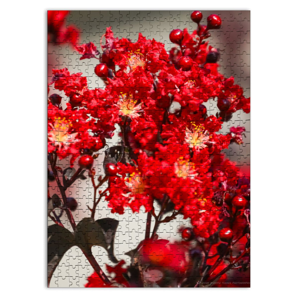 Carolina Crape Myrtle, South Carolina, 2026; Wooden Jigsaw Puzzles 500 pcs (Vertical)