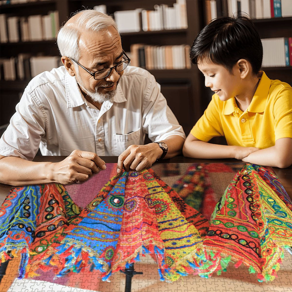 Umbrella Fantasy, Singapore, 2025: Wooden Jigsaw Puzzles 1000 pcs (Horizontal)