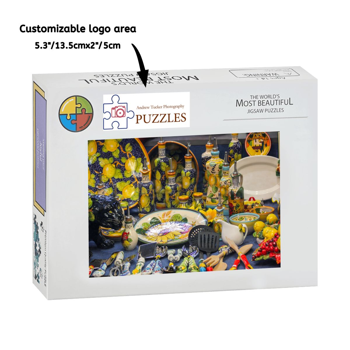Italian Shop Window, Italy, 2026; Wooden Jigsaw Puzzle 1000 pcs (Horizontal)