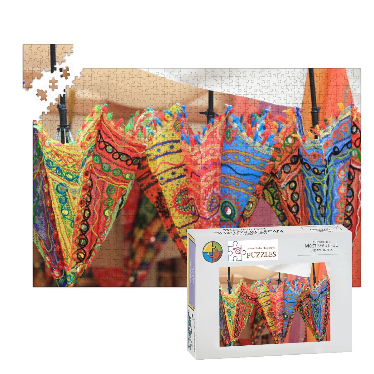 Umbrella Fantasy I,  Malaysia, 2026; Wooden Jigsaw Puzzles 1000 pcs (Horizontal) IMG4569