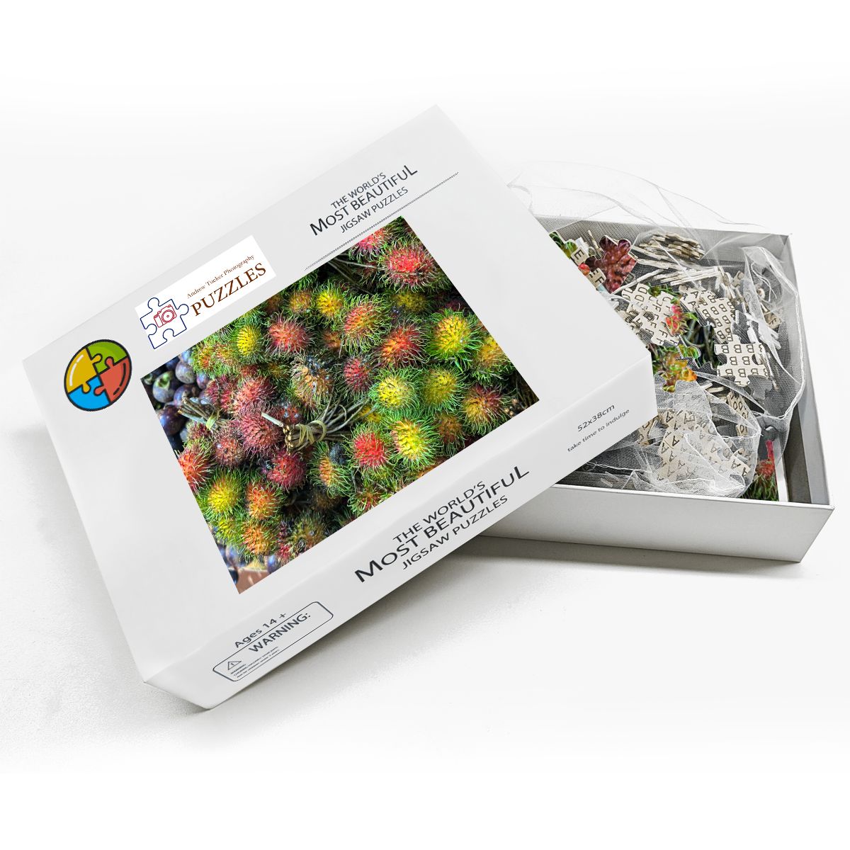Rambutan, Kuala Lumpur, Malaysia; Wooden Jigsaw Puzzles 500 pcs (Vertical)