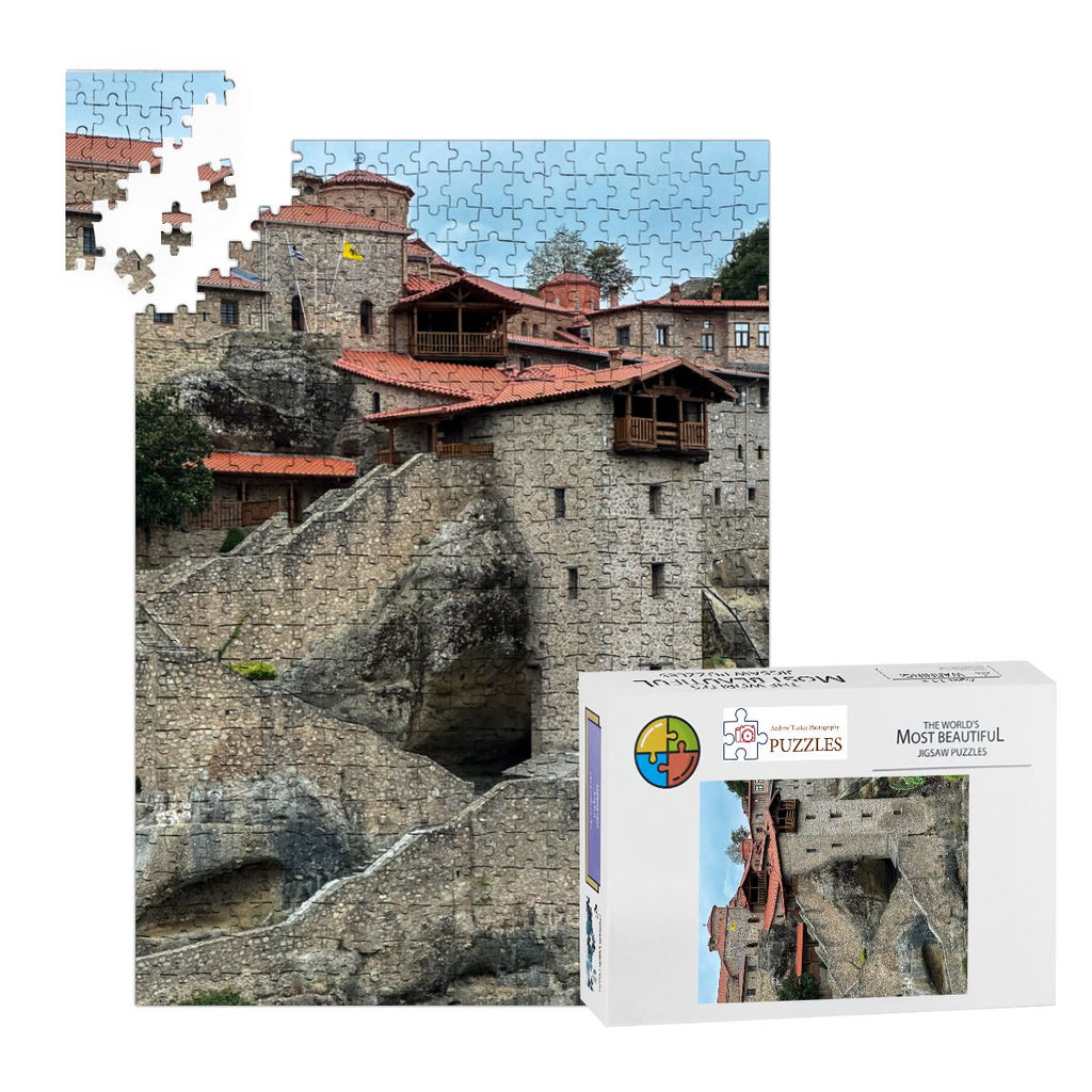 Great Meteoron Monastery, Meteora, Greece; 2025 Wooden Jigsaw Puzzles 500 pcs (Vertical)