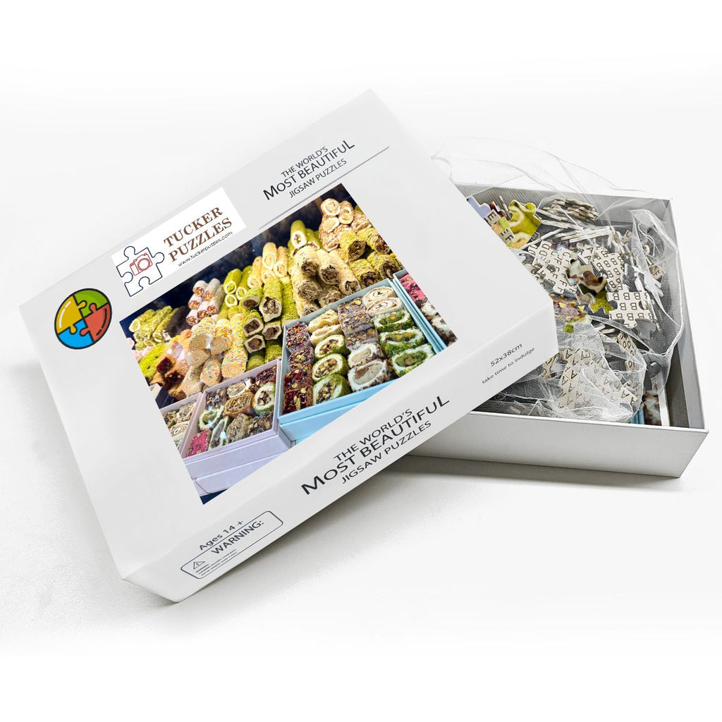 Turkish Delight 2, Istanbul, Turkey; Wooden Jigsaw Puzzle 500 pcs (Horizontal)