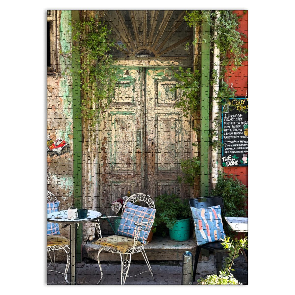 Doorway, Fener-Balat District, Istanbul, Wooden Jigsaw Puzzle 500 pcs (Vertical)