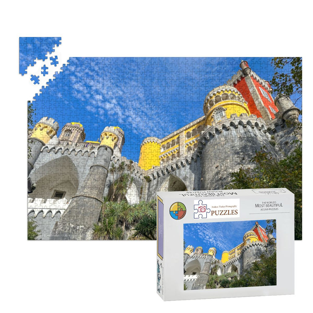 Pena Palace, Sintra, Portugal; Wooden Jigsaw Puzzles 1000 pcs (Horizontal)