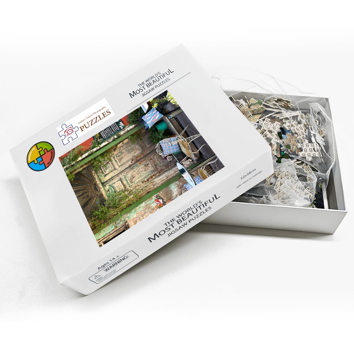 Doorway, Fener-Balat District, Istanbul, Wooden Jigsaw Puzzle 500 pcs (Vertical)