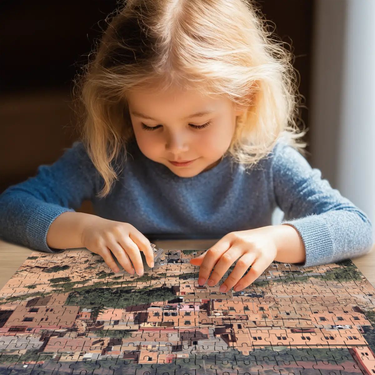 Moroccan Atlas Mountain Village, 2025: Wooden Jigsaw Puzzles 500 pcs (Horizontal)