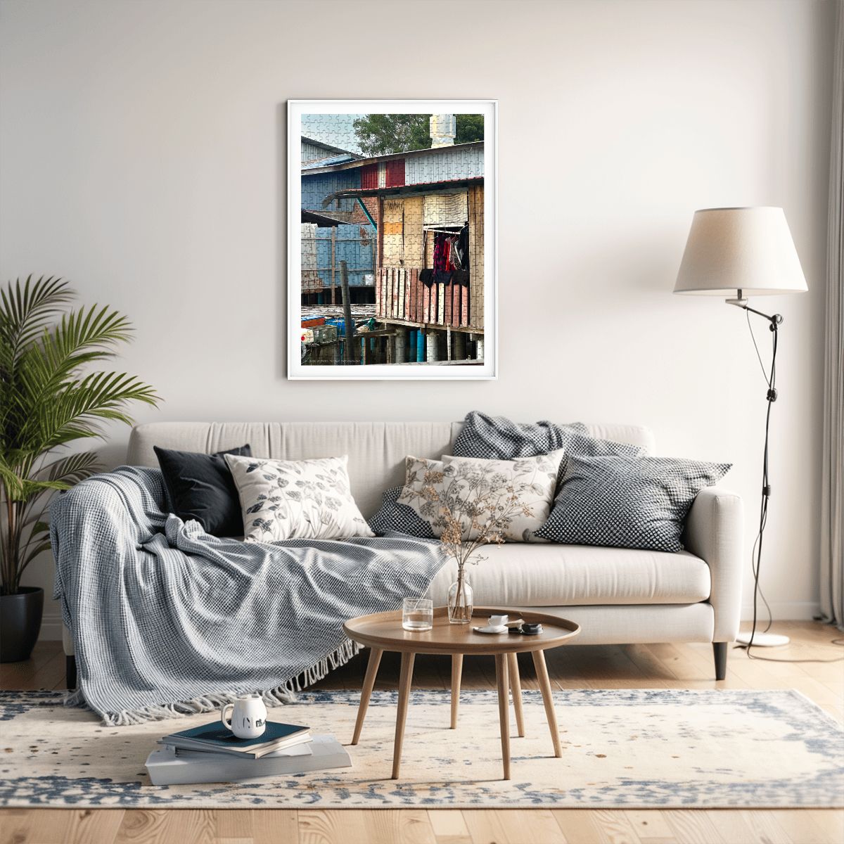 Malaysian Fishing Village II, Wooden Jigsaw Puzzle 500 pcs (Vertical)