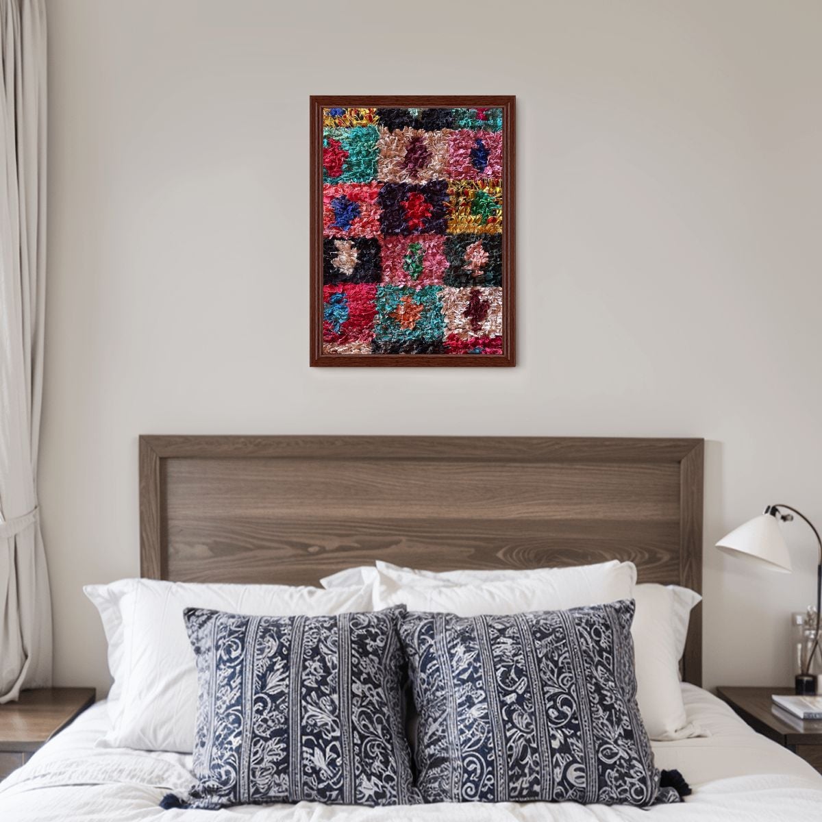 Moroccan Rug, Atlas Mountains, Morocco; Wooden Jigsaw Puzzle 500 pcs (Vertical)