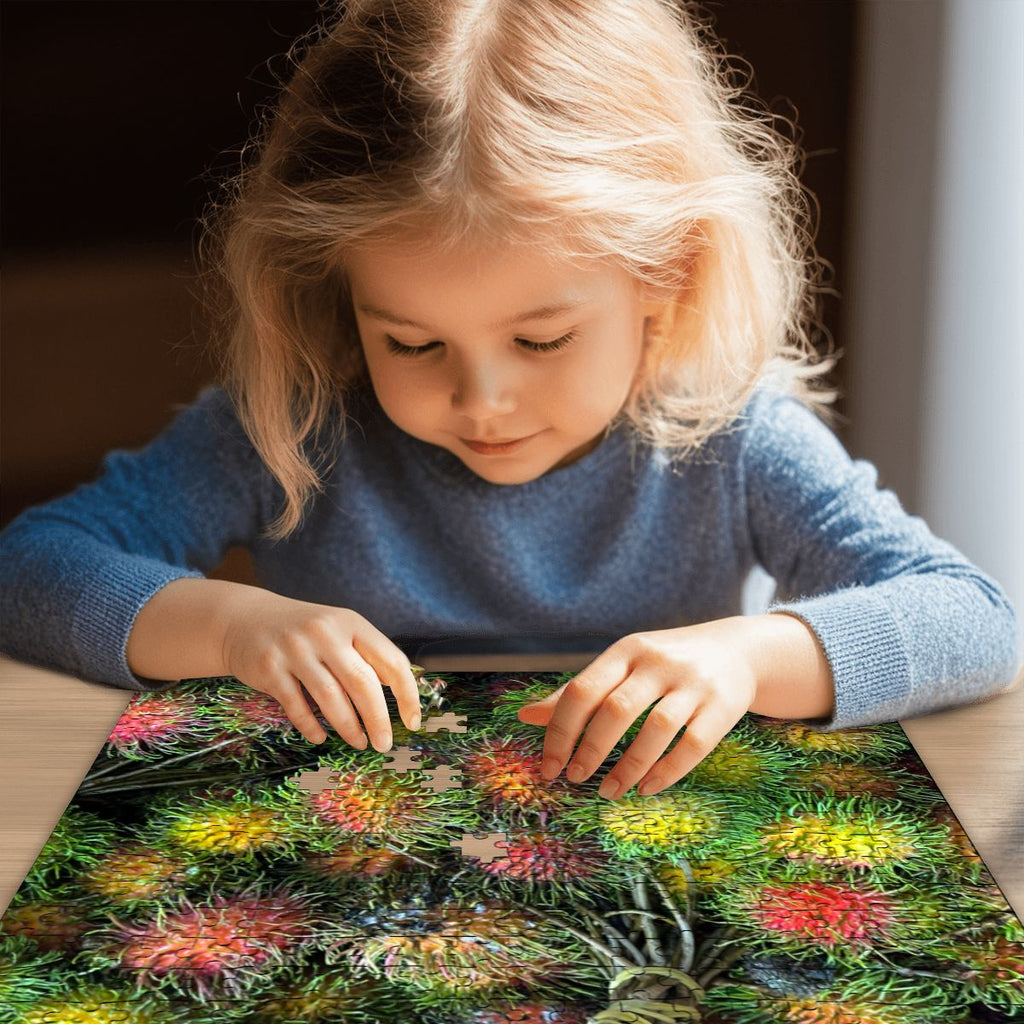 Rambutan, Jalan Alor, Kuala Lumpur, Malaysia; Wooden Jigsaw Puzzle 500 pcs (Vertical)