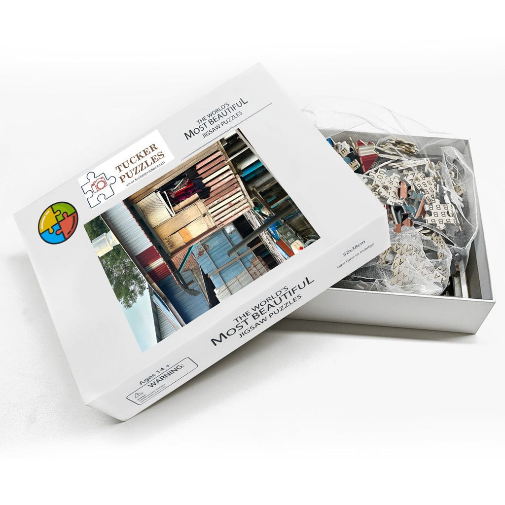 Malaysian Fishing Village II, Wooden Jigsaw Puzzle 500 pcs (Vertical)
