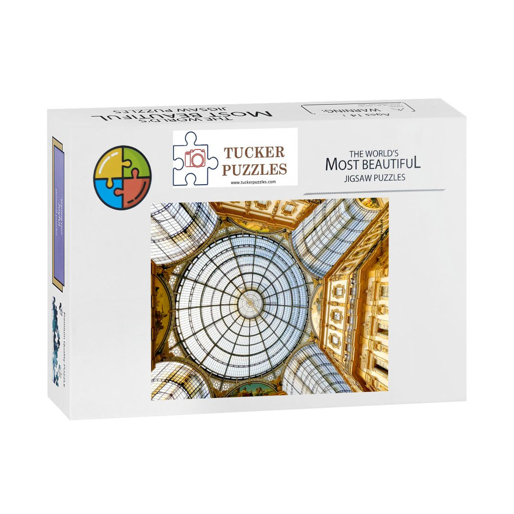 Milan Gallery, Italy; Wood Jigsaw Puzzle 500 pcs (Vertical)