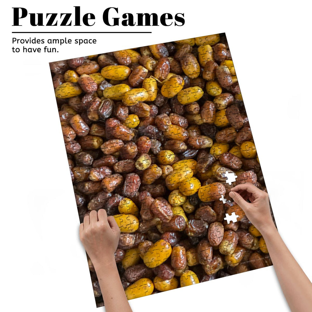 Moroccan Dates, Morocco, 2025;  Wooden Jigsaw Puzzles 500 pcs (Vertical)