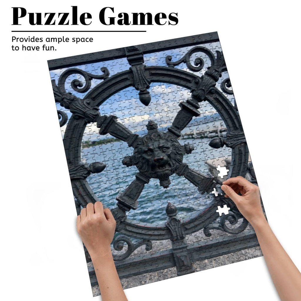 Zurich Waterfront; Wooden Jigsaw Puzzle 500 pcs (Vertical)