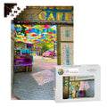 Cafe Fener-Balat, Istanbul Wooden Jigsaw Puzzle 1000 pcs (Vertical)