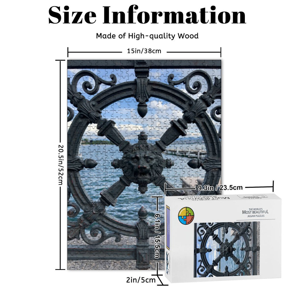 Zurich Waterfront I, Wooden Jigsaw Puzzle 500 pcs (Vertical)