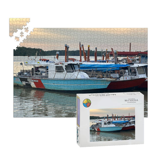 Malaysian Fishing Village, 2025: Wooden Jigsaw Puzzles 1000 pcs (Horizontal) IMG9186
