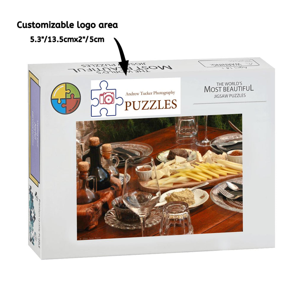 Croatian Table, Island of Broc, Croatia; Wooden Jigsaw Puzzle 1000 pcs (Horizontal)