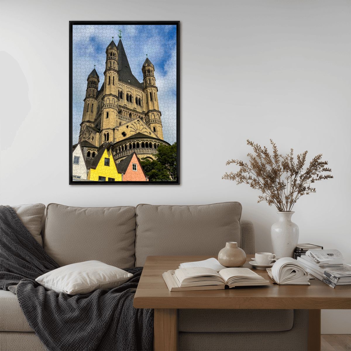 St. Martin Church, Cologne, Germany; Wooden Jigsaw Puzzle 1000 pcs (Vertical)