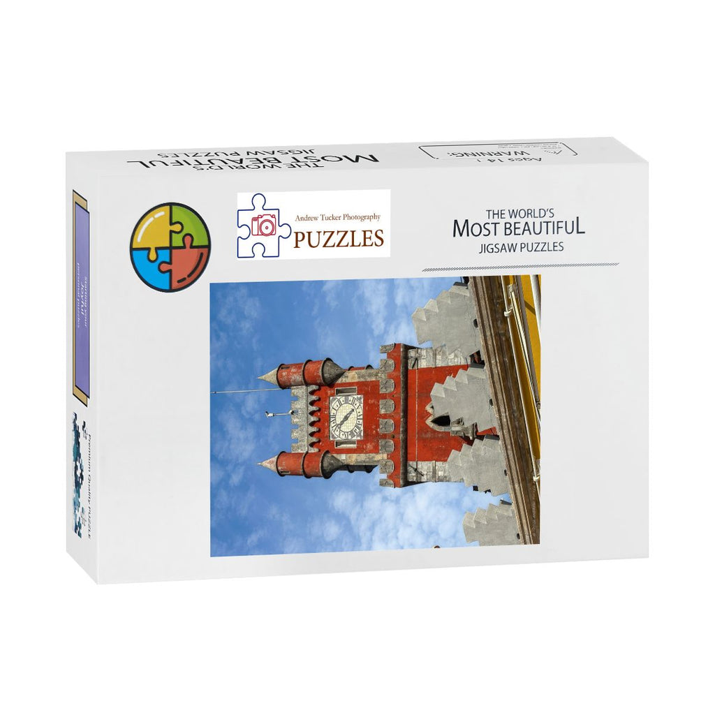 Pena Palace Red Tower, Sintra, Portugal; Wooden Jigsaw Puzzles 500 pcs (Vertical)