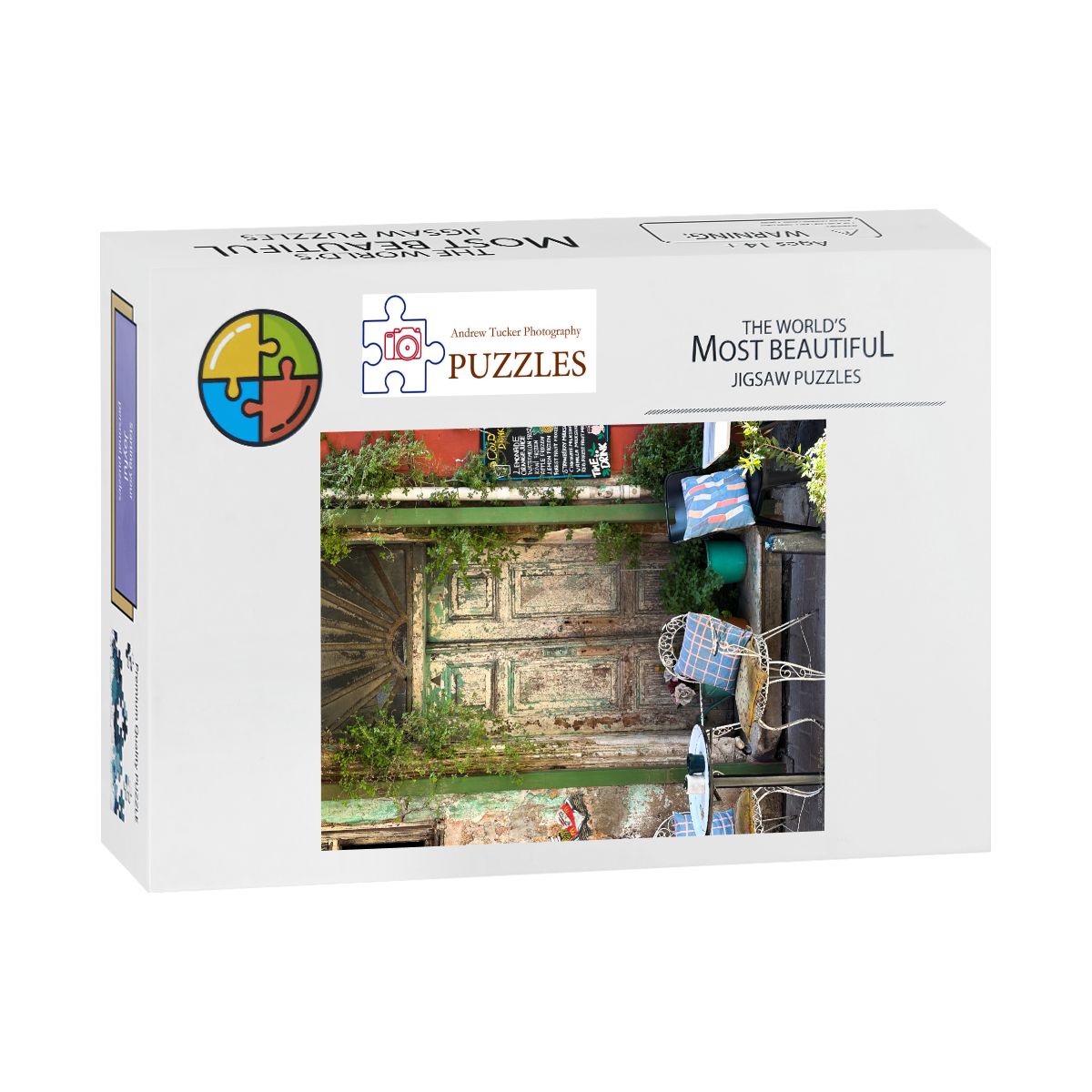 Doorway, Fener-Balat District, Istanbul, Wooden Jigsaw Puzzle 500 pcs (Vertical)