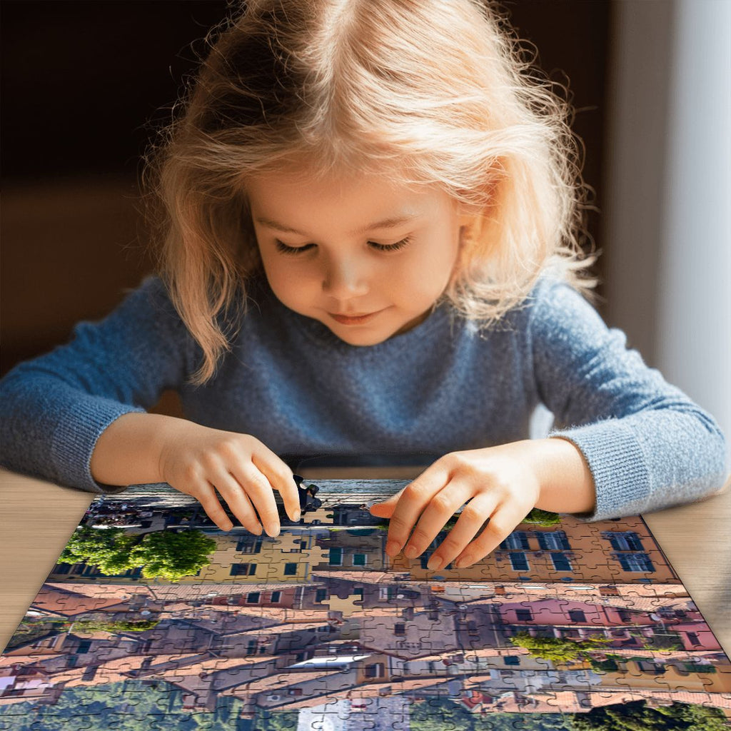 Varenna, Lake Como, Italy; Wooden Jigsaw Puzzle 500 pcs (Vertical)