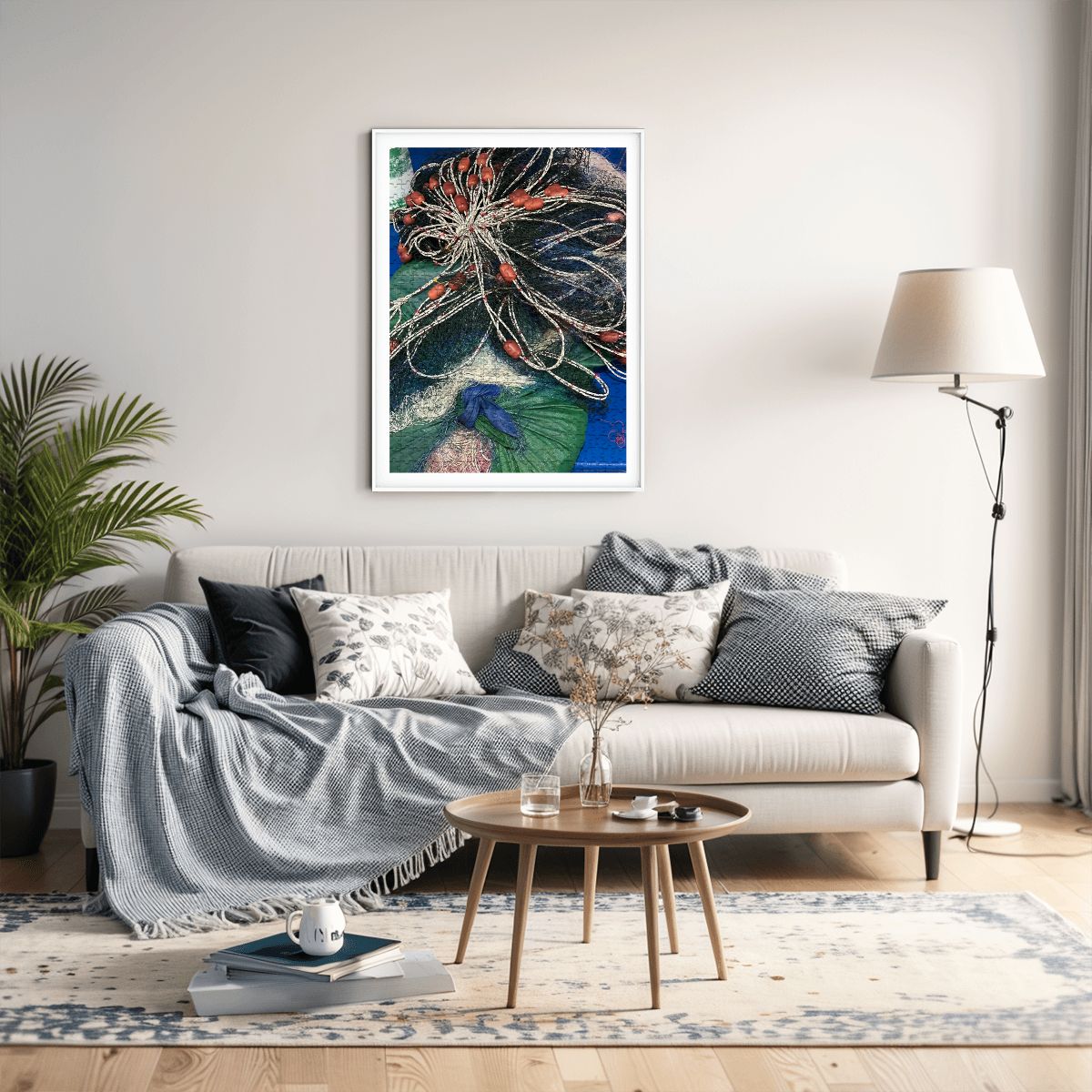 Fishing Nets, Malaysia, 2025; Wooden Jigsaw Puzzles 500 pcs (Vertical)