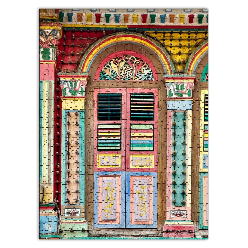 Little India, Signapore; 202; Wooden Jigsaw Puzzles 500 pcs (Vertical)