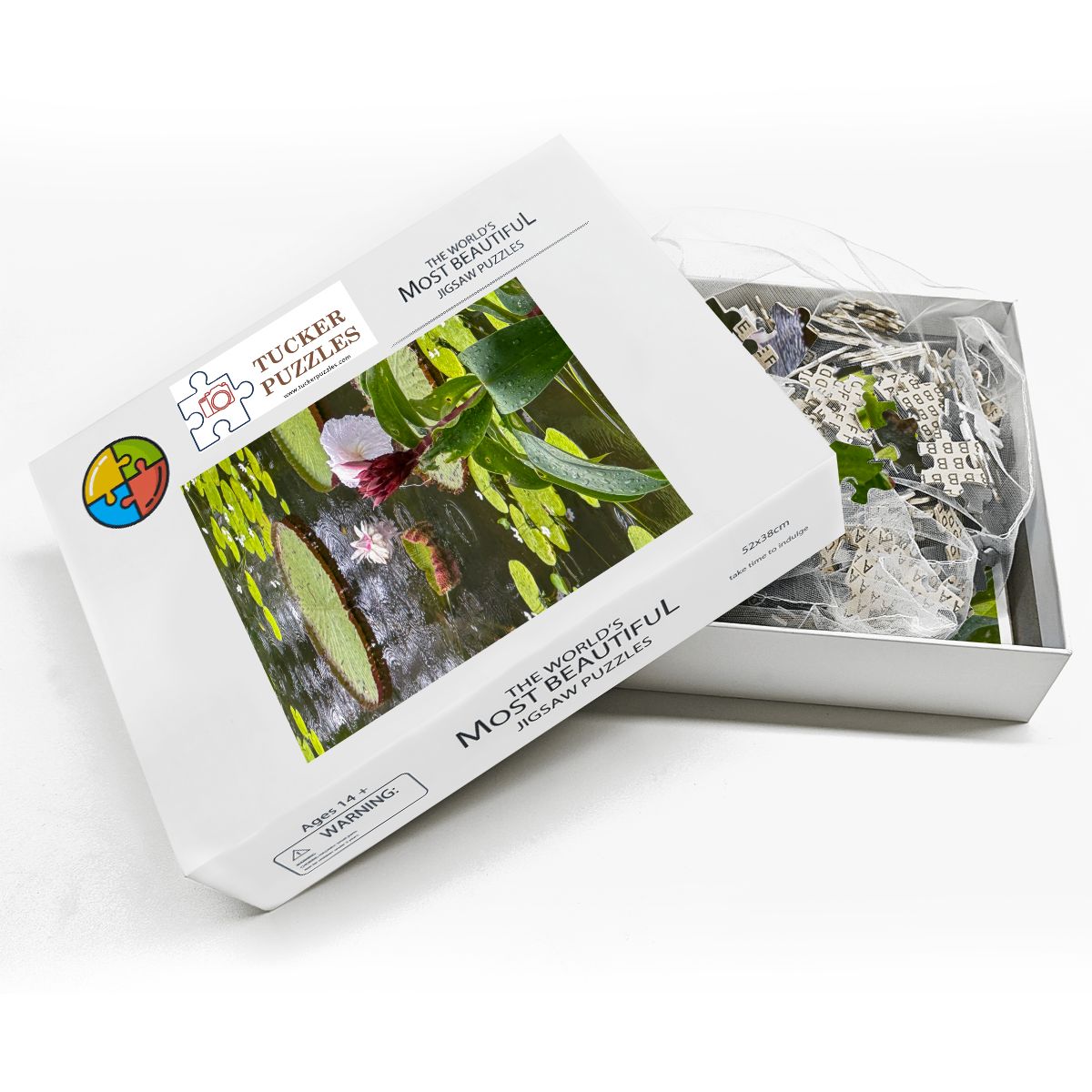 Lily Pond, Singapore; Wooden Jigsaw Puzzles 500 pcs (Vertical)