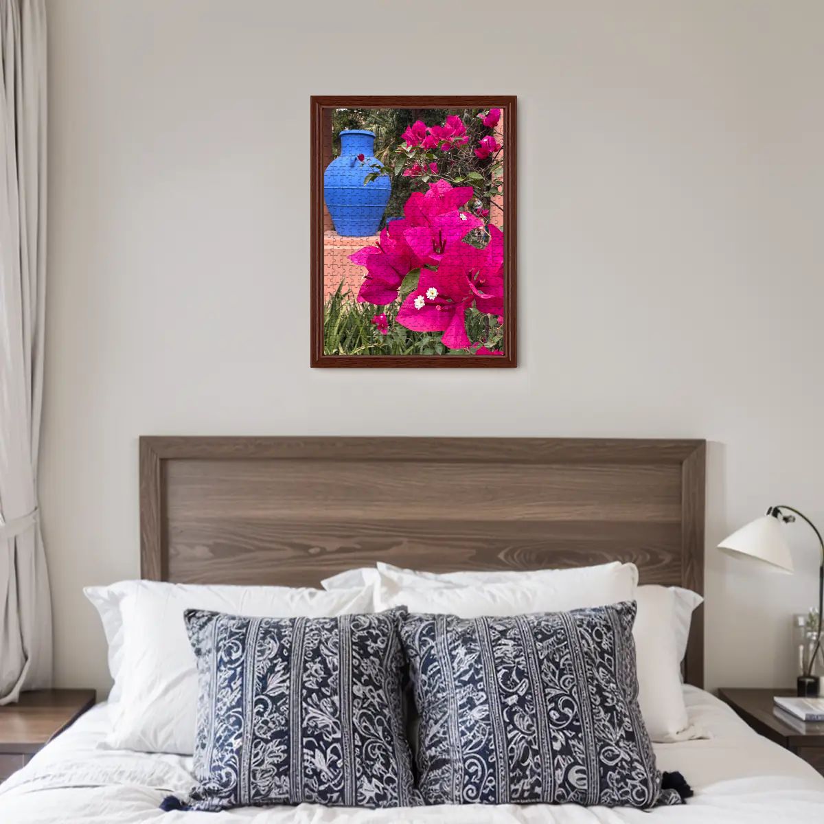 Moroccan Vase & Flowers: Marrakesh, Morocco, 2025 Wooden Jigsaw Puzzles 500 pcs (Vertical)