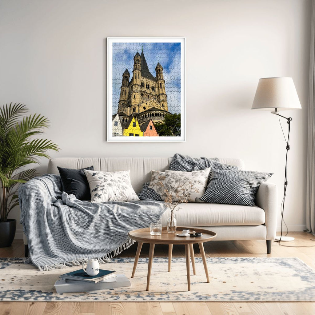 St. Martin Church, Cologne, Germany; Wooden Jigsaw Puzzle 500 pcs (Vertical)