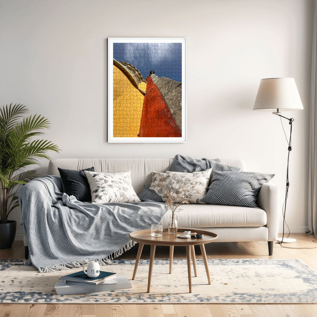 Abstract Pena Palace, Sintra, Portigal; Wooden Jigsaw Puzzles 500 pcs (Vertical)