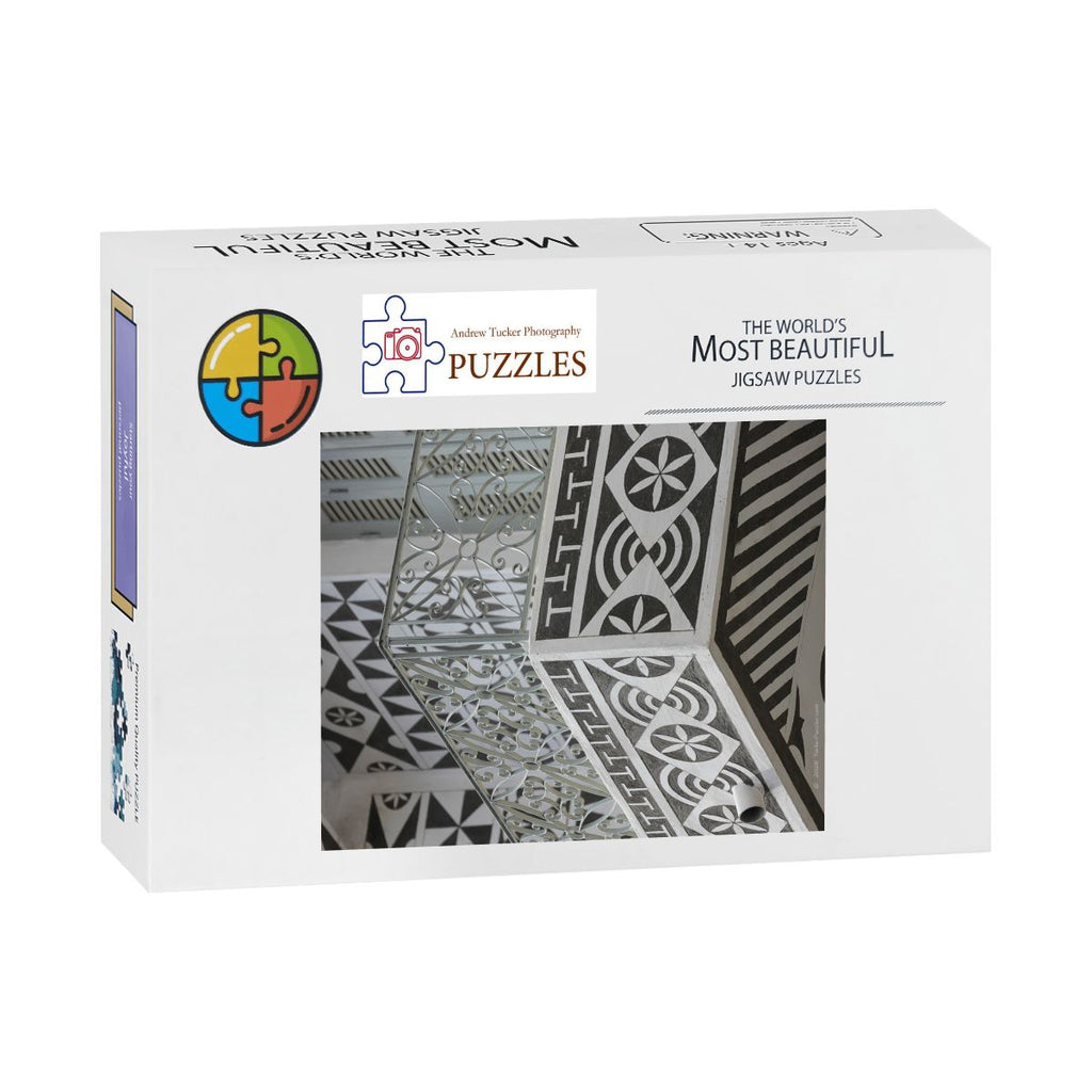 Pergi Village Balcony, Chios, Greece; Wooden Jigsaw Puzzles 500 pcs (Vertical)