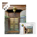 Doorway, Medina, Marrakesh, MOROCCO; 2025; Wooden Jigsaw Puzzles 500 pcs (Vertical)