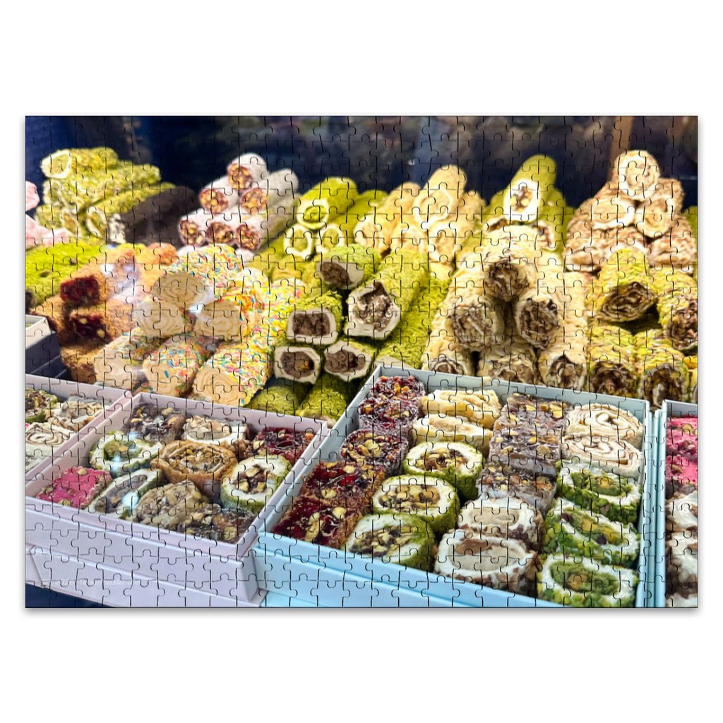Turkish Delight, Istanbul, Turkey; Wooden Jigsaw Puzzle 500 pcs (Horizontal)