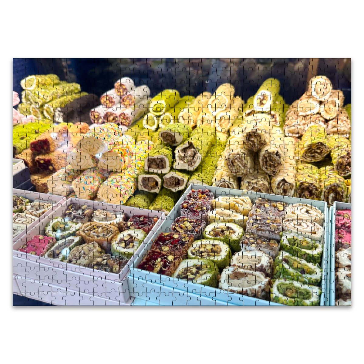 Turkish Delight, Istanbul, Turkey; Wooden Jigsaw Puzzle 500 pcs (Horizontal)